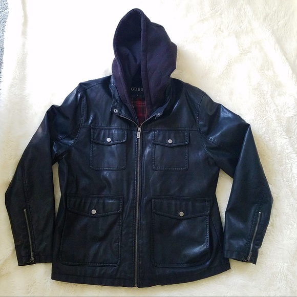 guess hooded jacket